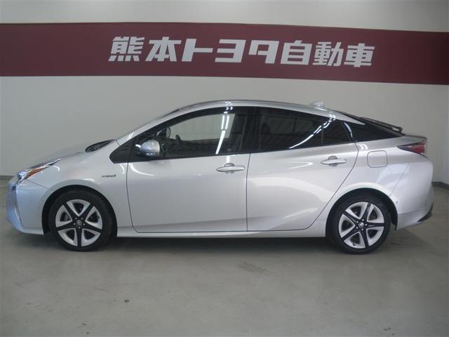 プリウス Ａツーリングセレクション　・衝突回避支援ＴＳＳＰ　ＩＣＳ　Ｓ－ＩＰＡ　ＨＵＤ　ＢＳＭ　純正ナビ　ＥＴＣ　バックモニター　純正１７ＡＷ　合成皮革シート　前席シートヒーター　トノカバー　クリアランスソナー　中古車ハイブリッド保証付（4枚目）