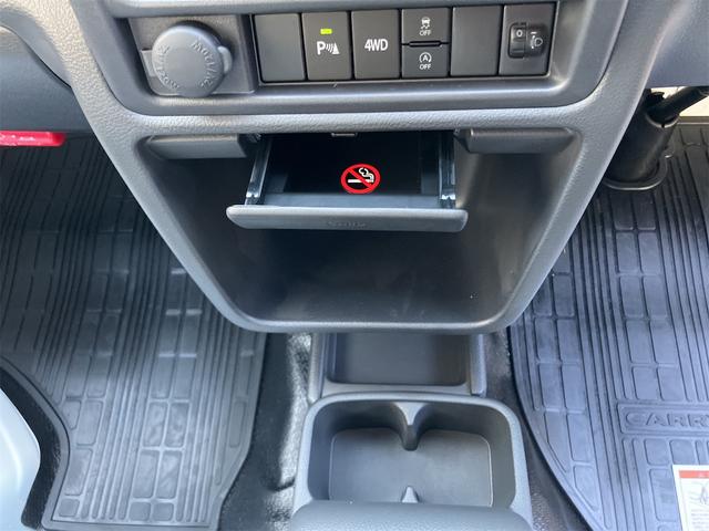 キャリイトラック ＫＣ　４ＷＤ　軽トラック　ＭＴ　クリアランスソナー　アイドリングストップ　オートライト　ＥＳＣ　エアコン　パワーステアリング　パワーウィンドウ　運転席エアバッグ　助手席エアバッグ　記録簿　助手席エアバック（37枚目）