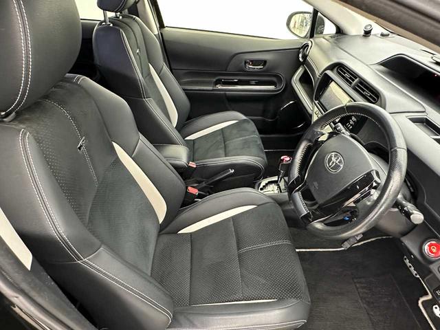 アクア Ｇ　Ｇ’ｓ　社外ナビ／Ｂｌｕｅｔｏｏｔｈ接続／バックカメラ／フルセグＴＶ／オートライト／オートエアコン／クルコン／プッシュスタート／スマートキー／ＥＴＣ／純正１７インチアルミ／純正フロアマット／電格ミラー／（48枚目）