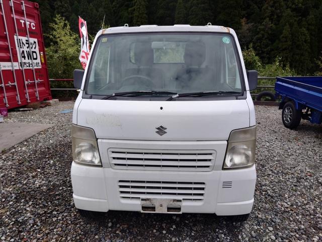 キャリイトラック KCエアコン・パワステ 4WD AT エアコン パワーステアリング 鳥居 アオリ新車外し!(10枚目)