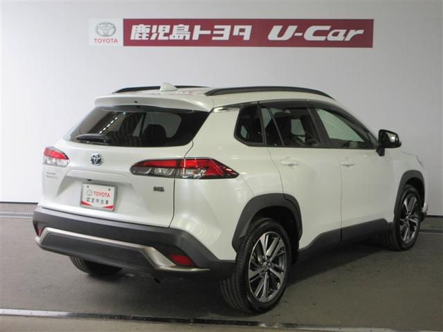 カローラクロス ハイブリッド　Ｚ　衝突軽減Ｂ　記録簿有　スマキ－　半レザー　Ｂモニター　アクティブクルーズコントロール　メモリナビ　イモビ　ＬＥＤ　ＡＣ　運転席Ｐシート　キーレス　パワステ　アルミ　エアバッグ　ＡＢＳ　パワーウィンドウ（2枚目）