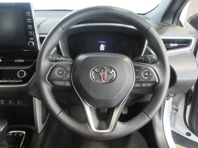 カローラクロス ハイブリッド　Ｚ　衝突軽減Ｂ　記録簿有　スマキ－　半レザー　Ｂモニター　アクティブクルーズコントロール　メモリナビ　イモビ　ＬＥＤ　ＡＣ　運転席Ｐシート　キーレス　パワステ　アルミ　エアバッグ　ＡＢＳ　パワーウィンドウ（9枚目）