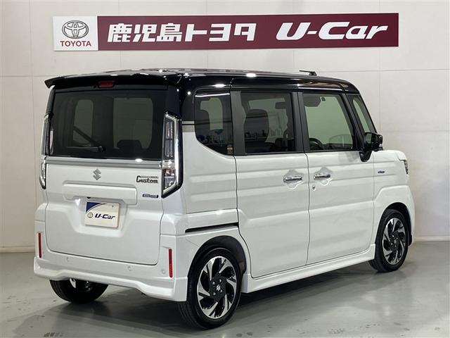 スペーシアカスタム ハイブリッドXS サイドカーテンエアバック 取説記録 盗難警報装置 運転席エアバッグ 両側電動パワースライドドア 半革シート ETC 地デジ LEDヘッドライト スマートキー 横滑り防止装置 オートクルーズコントロール(2枚目)