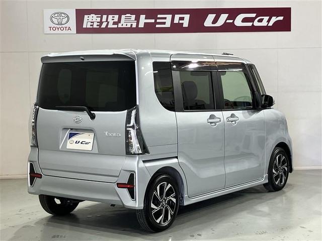 タント カスタムＸ　衝突軽減ブレーキ　半革シート　アイドリングストップ機能　Ｂカメラ　ナビＴＶ　盗難警報装置　ＬＥＤ　ＥＴＣ　キーレスエントリー　スマキー　フルセグＴＶ　エアコン　Ｗエアバッグ　ＤＶＤ　パワステ　ＡＢＳ（2枚目）