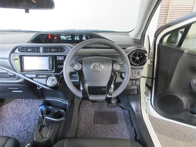 アクア Sスタイルブラック 記録簿あり バックモニタ- ナビTV イモビライザー スマートキープッシュスタート ETC付き Wエアバッグ キーフリ メモリーナビゲーション ドラレコ付き 横滑り防止装置付き 1セグ ABS PS(3枚目)