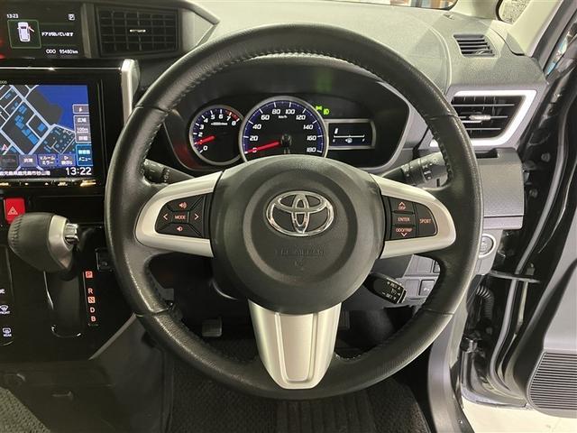 ルーミー カスタムG-T 助手席エアバック 両側オートスライドドア スマートキープッシュスタート LEDライト 横滑り防止機能 クルコン 点検記録簿 ETC付 アルミホイール キーレス DVD ナビ&TV セキュリティ エアロ(8枚目)