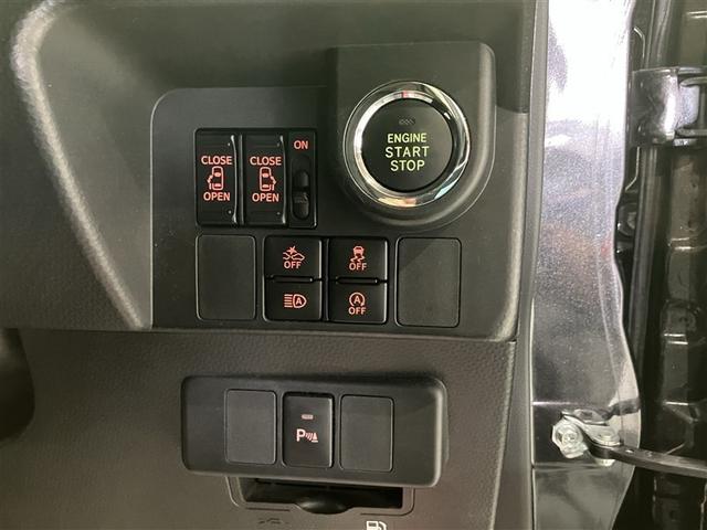 ルーミー カスタムG-T 助手席エアバック 両側オートスライドドア スマートキープッシュスタート LEDライト 横滑り防止機能 クルコン 点検記録簿 ETC付 アルミホイール キーレス DVD ナビ&TV セキュリティ エアロ(9枚目)