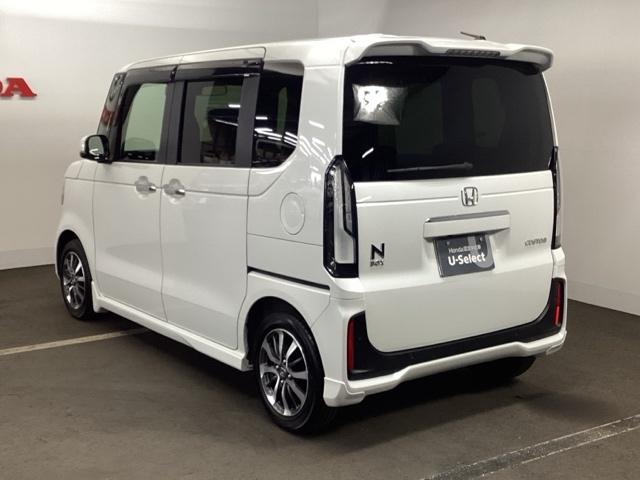 N-BOXカスタム ベースグレード 試乗車 メモリーナビ ドラレコ ETC CMBS Dレコ 禁煙 ベンチシート オートエアコン スマートキ LED 盗難防止装置 クルコン バックカメラ フルセグTV パワーステアリング エアバッグ(8枚目)