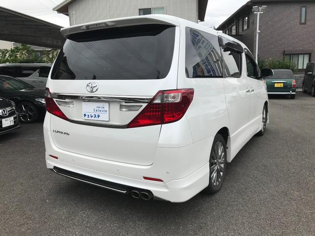 アルファード 240S タイプゴールド アルパインナビ フルセグTV Bカメラ モデリスタエアロ ツインムーンルーフ 両側電動スライドドア パワーバックドア クルーズコントロール クリアランスソナー 7人乗り ワンオーナー(6枚目)
