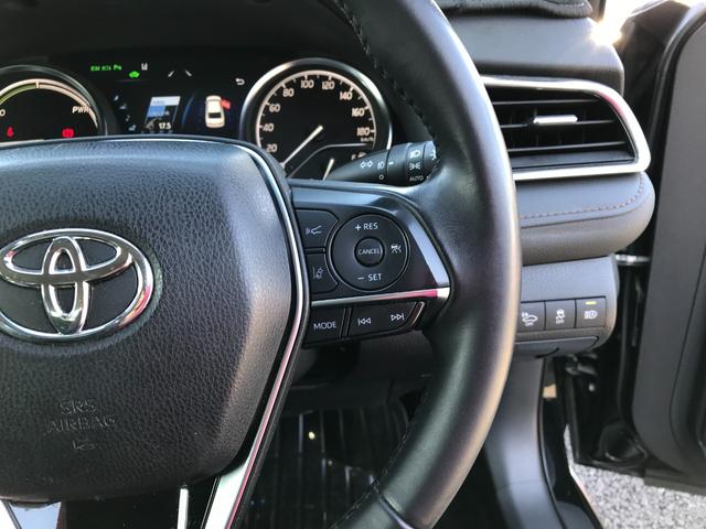 カムリ Ｇレザーパッケージ　ＴＲＤエアロ（Ｆ・Ｓ・Ｒ）　純正ナビ　フルセグＴＶ　Ｂカメラ　プリクラッシュセーフティー　レーダークルーズコントロール　ブラックレザーシート　シートヒーター　レーンアシスト　オートハイビーム　ＥＴＣ（15枚目）