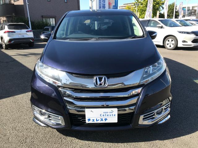 オデッセイハイブリッド ハイブリッドアブソルート・ホンダセンシングEXパック 純正8インチナビ フルセグTV バックカメラ ETC 後席フリップダウンモニター ホンダセンシング 純正17インチアルミ 両側電動スライドドア レーダークルーズコントロール 衝突軽減 レーンアシスト(2枚目)