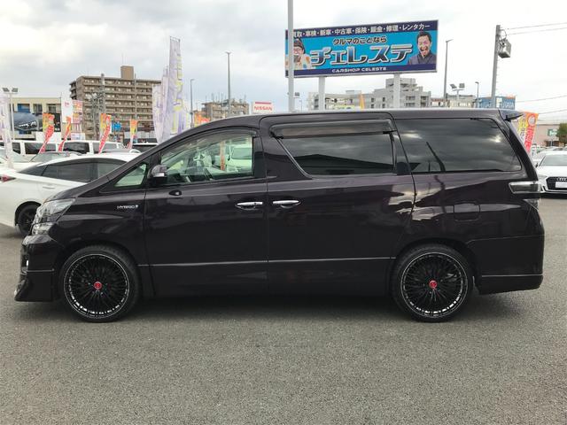 ヴェルファイアハイブリッド ＺＲ　Ｇエディション　メーカーナビ　サンルーフ　ＴＶ　　全周囲カメラ　リアモニター　パワーバックドア　左右パワースライドドア　フロントモデリスタスポイラー　社外２１インチアルミ　メモリー付き黒革パワーシート（6枚目）