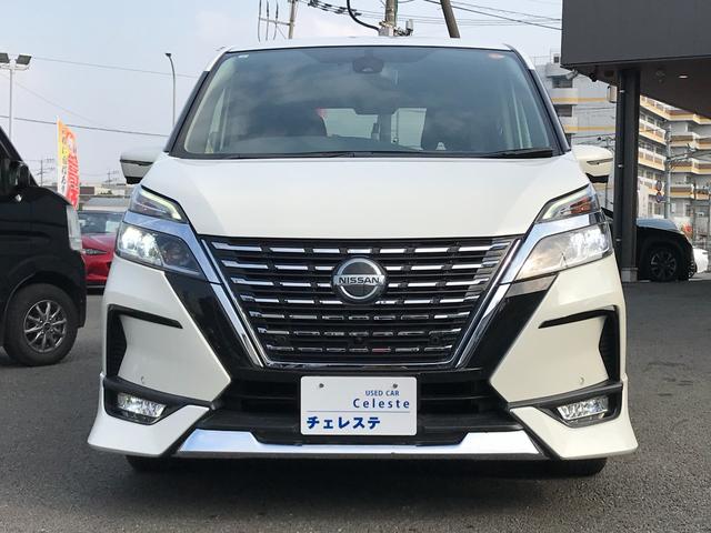 セレナ ハイウェイスターV 純正9インチナビ フルセグTV 全周囲カメラ 後席モニター エマージェンシーブレーキ レーダークルーズコントロール クリアランスソナー プロパイロット インテリジェントルームミラー BSM 寒冷地仕様(2枚目)