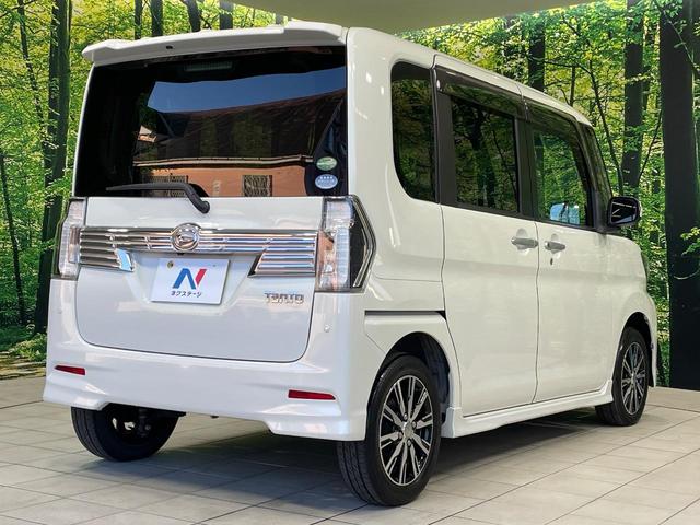 タント カスタムＸ　トップエディションＳＡＩＩＩ　電動スライドドア　ＳＤナビ　バックカメラ　衝突被害軽減システム　ハーフレザーシート　シートヒーター　コーナーセンサー　スマートキー　ＬＥＤヘッド　オートハイビーム　車線逸脱警報　オートライト（17枚目）