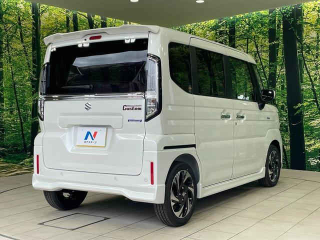 スペーシアカスタム ハイブリッドXS 届出済未使用車 両側電動ドア 衝突被害軽減システム レーダークルーズ シートヒーター ステアリングヒーター コーナーセンサー スマートキー LEDヘッド 車線逸脱警報 オートライト オートエアコン(17枚目)