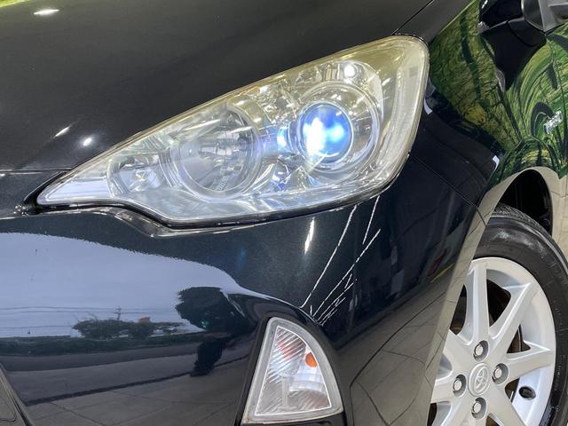 アクア G 純正ナビ バックカメラ 前席シートヒーター スマートキー LEDヘッド ETC オートライト オートエアコン 純正15インチアルミ Bluetooth CD DVD再生 フルセグ 革巻きステアリング(12枚目)