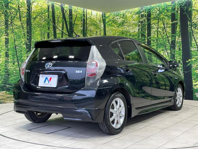 アクア G 純正ナビ バックカメラ 前席シートヒーター スマートキー LEDヘッド ETC オートライト オートエアコン 純正15インチアルミ Bluetooth CD DVD再生 フルセグ 革巻きステアリング(17枚目)