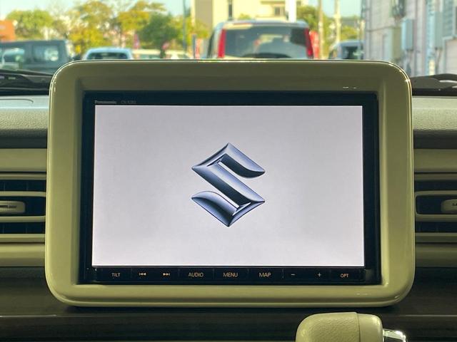 アルトラパン Fリミテッド 禁煙車 純正8型ナビ バックカメラ 衝突軽減装置 シートヒーター スマートキー ETC HIDヘッド 車線逸脱警報 オートライト オートエアコン 14インチAW CD/DVD再生 フルセグ(3枚目)