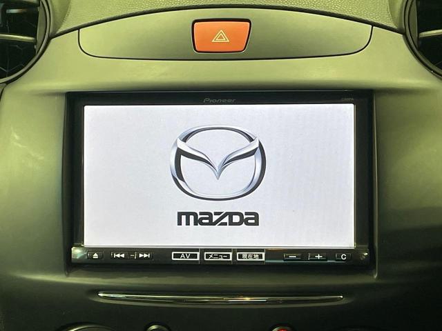 デミオ 13C-V スマートエディションII 純正ナビ バックカメラ 禁煙車 コーナーセンサー スマートキー HIDヘッド オートライト Bluetooth CD DVD再生 フルセグ ステアリングスイッチ フォグライト 電動格納ミラー(3枚目)