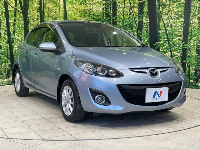 デミオ 13C-V スマートエディションII 純正ナビ バックカメラ 禁煙車 コーナーセンサー スマートキー HIDヘッド オートライト Bluetooth CD DVD再生 フルセグ ステアリングスイッチ フォグライト 電動格納ミラー(16枚目)