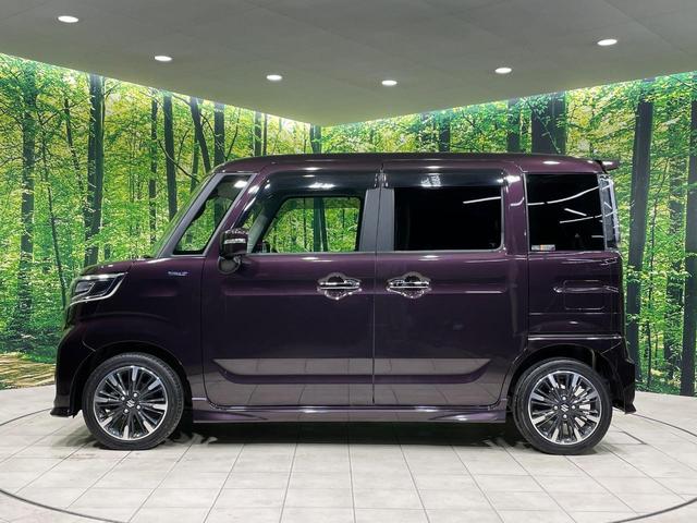 スペーシアカスタム ハイブリッドXS 両側電動ドア 8型ナビ バックカメラ 衝突軽減装置 アダプティブクルーズ 禁煙車 ハーフレザーシート シートヒーター ドラレコ コーナーセンサー スマートキー LEDヘッド ETC オートエアコン(25枚目)