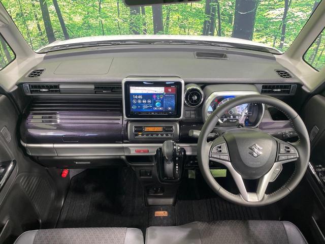 スペーシアカスタム ハイブリッドＸＳ　両側電動ドア　全周囲カメラ　衝突軽減　８型ナビ　レーダークルーズ　禁煙車　ハーフレザーシート　シートヒーター　ドラレコ　コーナーセンサー　スマートキー　ＬＥＤヘッド　ＥＴＣ　純正１５インチアルミ（2枚目）