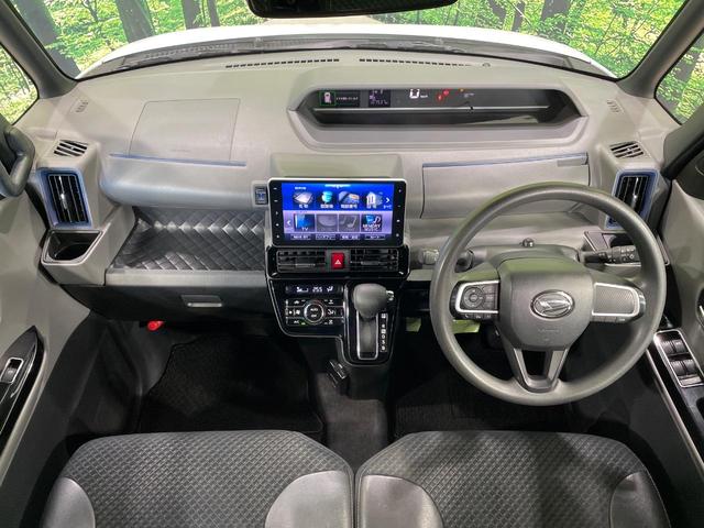 タント カスタムX 両側電動ドア 純正9型ナビ 全周囲カメラ 衝突軽減装置 禁煙車 ハーフレザーシート ドラレコ コーナーセンサー スマートキー LEDヘッド ETC オートハイビーム 純正14インチアルミ(2枚目)