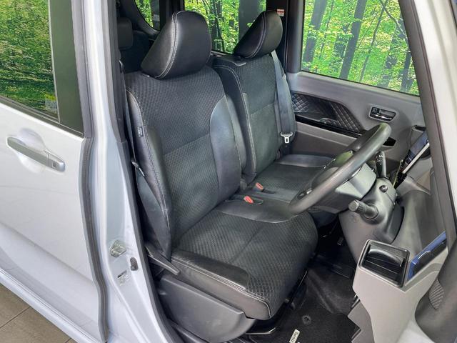 タント カスタムX 両側電動ドア 純正9型ナビ 全周囲カメラ 衝突軽減装置 禁煙車 ハーフレザーシート ドラレコ コーナーセンサー スマートキー LEDヘッド ETC オートハイビーム 純正14インチアルミ(8枚目)