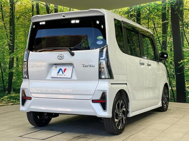 タント カスタムX 両側電動ドア 純正9型ナビ 全周囲カメラ 衝突軽減装置 禁煙車 ハーフレザーシート ドラレコ コーナーセンサー スマートキー LEDヘッド ETC オートハイビーム 純正14インチアルミ(17枚目)