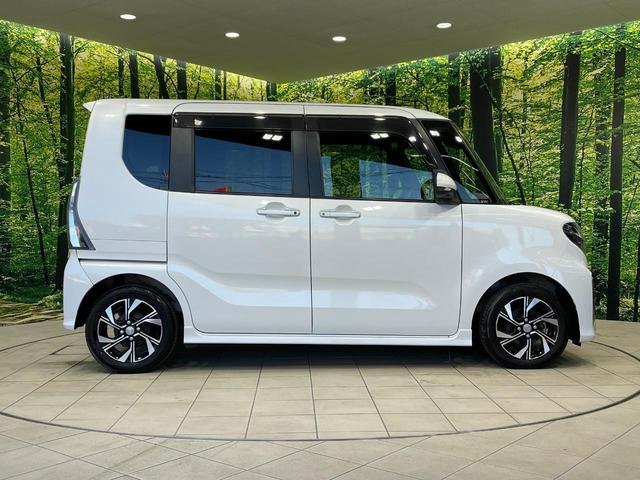 タント カスタムX 両側電動ドア 純正9型ナビ 全周囲カメラ 衝突軽減装置 禁煙車 ハーフレザーシート ドラレコ コーナーセンサー スマートキー LEDヘッド ETC オートハイビーム 純正14インチアルミ(27枚目)