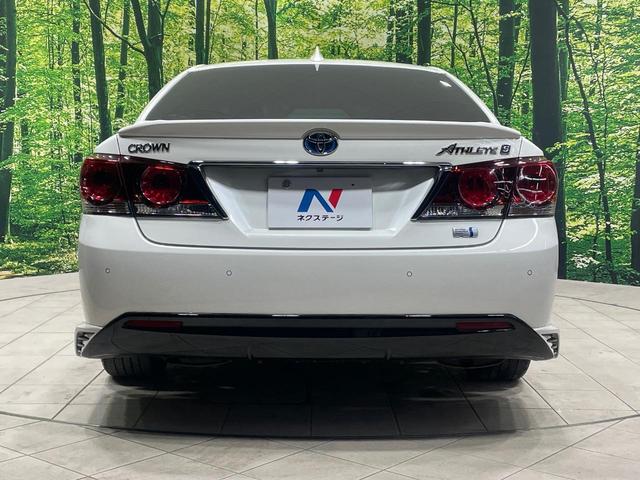 クラウンハイブリッド アスリートＳ　純正８型ナビ　バックカメラ　衝突被害軽減システム　レーダークルーズ　禁煙車　ドラレコ　コーナーセンサー　スマートキー　ＬＥＤヘッド　ＥＴＣ　純正１８インチアルミ　オートライト　デュアルエアコン（15枚目）
