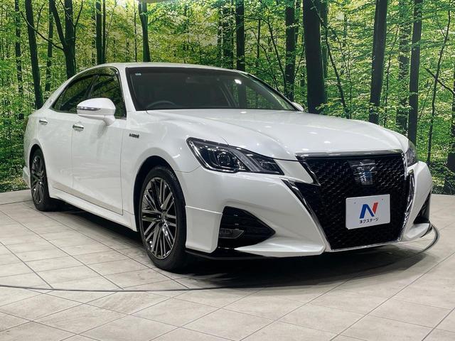 クラウンハイブリッド アスリートＳ　純正８型ナビ　バックカメラ　衝突被害軽減システム　レーダークルーズ　禁煙車　ドラレコ　コーナーセンサー　スマートキー　ＬＥＤヘッド　ＥＴＣ　純正１８インチアルミ　オートライト　デュアルエアコン（16枚目）