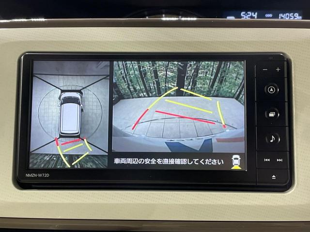 ムーヴキャンバス ＧメイクアップＶＳ　ＳＡＩＩＩ　純正ＳＤナビ　両側電動ドア　全周囲カメラ　衝突被害軽減システム　禁煙車　シートヒーター　ドラレコ　コーナーセンサー　スマートキー　ＬＥＤヘッド　ＥＴＣ　オートハイビーム　車線逸脱警報　オートライト（4枚目）