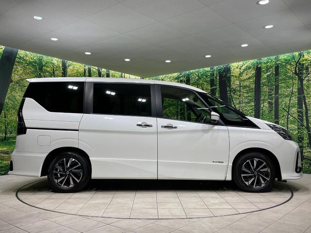 セレナ ハイウェイスターV 純正10インチナビ 全周囲カメラ 衝突被害軽減システム レーダークルーズ 禁煙車 ドラレコ コーナーセンサー スマートキー LEDヘッド ビルトインETC 純正16インチアルミ オートハイビーム(28枚目)