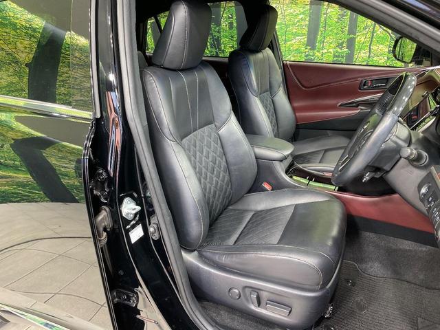 ハリアー プログレス　メーカー９インチナビ　全周囲カメラ　ＪＢＬサウンド　衝突被害軽減システム　電動リアゲート　レザーシート　パワーシート　ドラレコ　コーナーセンサー　スマートキー　ＬＥＤヘッド　ビルトインＥＴＣ　クルコン（8枚目）