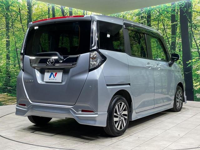 ルーミー カスタムG 両側電動ドア 純正SDナビ 全周囲カメラ 衝突被害軽減システム レーダークルーズ 禁煙車 ドラレコ コーナーセンサー スマートキー LEDヘッド ビルトインETC 純正14インチアルミ オートライト(15枚目)