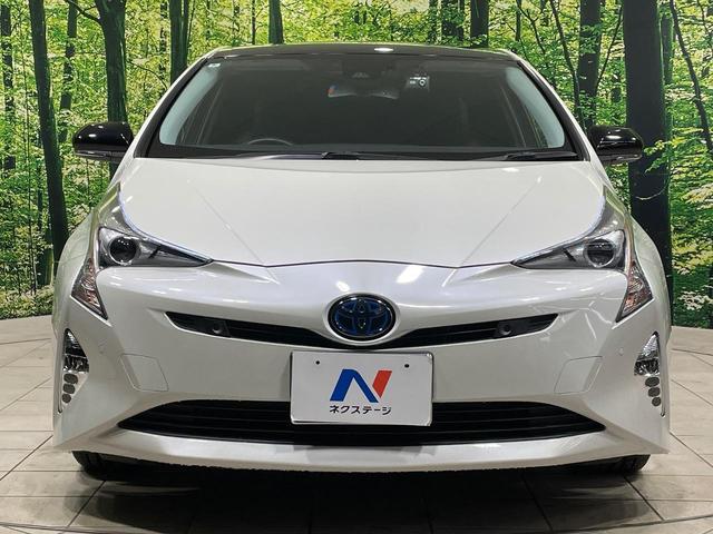 プリウス Ｓセーフティプラス　ツートーン　ＳＤナビ　バックカメラ　衝突被害軽減システム　禁煙車　ドラレコ　コーナーセンサー　スマートキー　ＬＥＤヘッド　ＥＴＣ　クルコン　純正１７インチアルミ　オートハイビーム　パークアシスト　車線逸脱警報（14枚目）