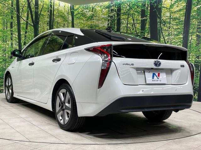 プリウス Ｓセーフティプラス　ツートーン　ＳＤナビ　バックカメラ　衝突被害軽減システム　禁煙車　ドラレコ　コーナーセンサー　スマートキー　ＬＥＤヘッド　ＥＴＣ　クルコン　純正１７インチアルミ　オートハイビーム　パークアシスト　車線逸脱警報（26枚目）