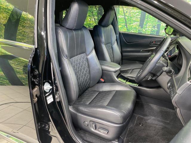 ハリアー エレガンス　ＢＩＧ－Ｘ１０型ナビ　バックカメラ　衝突軽減装置　レーダークルーズ　パワーシート　コーナーセンサー　スマートキー　ＬＥＤヘッド　ビルトインＥＴＣ　純正１７インチアルミ　オートハイビーム　車線逸脱警報（8枚目）