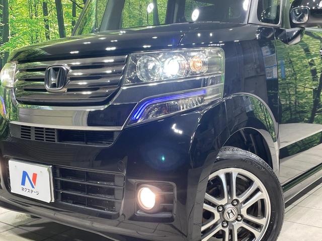 Ｎ－ＢＯＸカスタム Ｇ　ＳＳパッケージ　両側電動ドア　純正ナビ　バックカメラ　衝突軽減装置　禁煙車　スマートキー　ＨＩＤヘッド　純正１４インチアルミ　オートライト　オートエアコン　Ｂｌｕｅｔｏｏｔｈ　ＣＤ　ＤＶＤ再生　地デジ（12枚目）