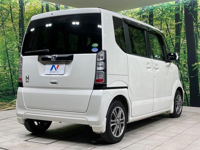 N-BOX G ターボSSパッケージ ターボ 両側電動ドア 純正ナビ バックカメラ 衝突軽減装置 禁煙車 ドラレコ スマートキー HIDヘッド ETC クルコン 純正14インチアルミ オートライト オートエアコン Bluetooth CD(17枚目)