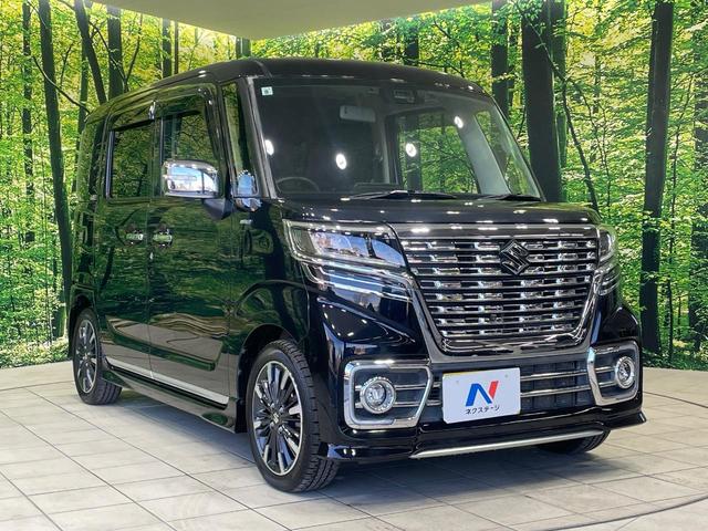 スペーシアカスタム ハイブリッドＸＳ　両側電動ドア　純正８インチＳＤナビ　全周囲カメラ　衝突被害軽減システム　禁煙車　ハーフレザーシート　シートヒーター　ドラレコ　コーナーセンサー　スマートキー　ＬＥＤヘッド　ビルトインＥＴＣ（16枚目）