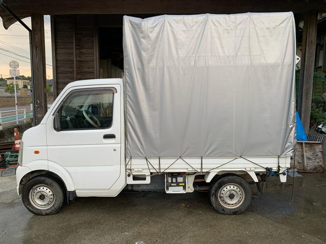 キャリイトラック KCエアコン・パワステ 4wd ホロ付き 幌 5速mt(10枚目)