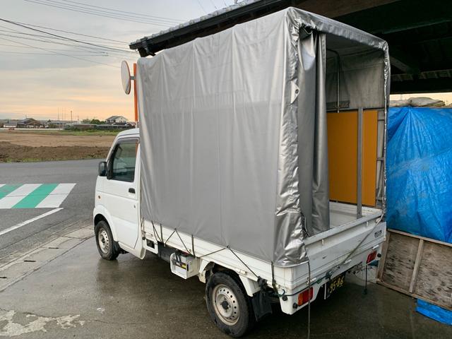 キャリイトラック KCエアコン・パワステ 4wd ホロ付き 幌 5速mt(11枚目)