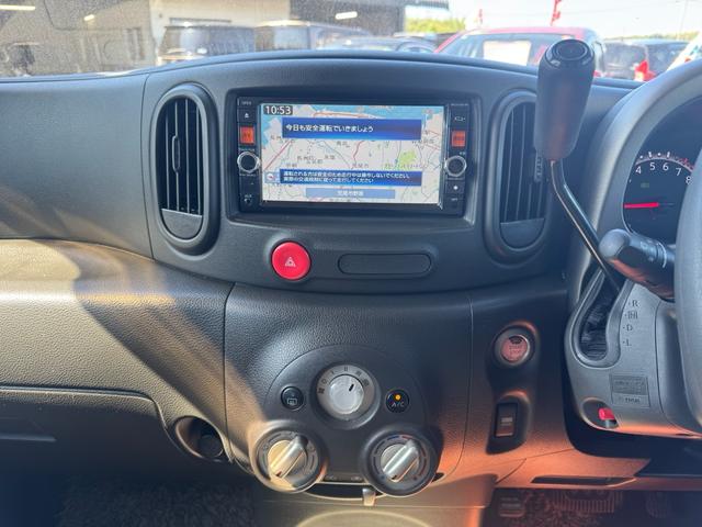 キューブ １５Ｘ　ナビ　フルセグテレビ　ＣＤ＆ＤＶＤ再生　フォグランプ　Ｂｌｕｅｔｏｏｔｈオーディオ　アイドリングストップ　ＥＴＣ　スマートキー　レベリングライト　車検令和９年４月　ボディコーティング付き　スペアキー（17枚目）