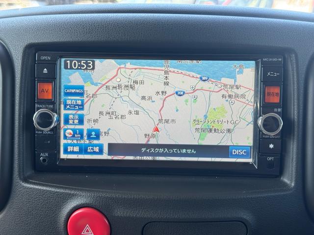 キューブ １５Ｘ　ナビ　フルセグテレビ　ＣＤ＆ＤＶＤ再生　フォグランプ　Ｂｌｕｅｔｏｏｔｈオーディオ　アイドリングストップ　ＥＴＣ　スマートキー　レベリングライト　車検令和９年４月　ボディコーティング付き　スペアキー（18枚目）