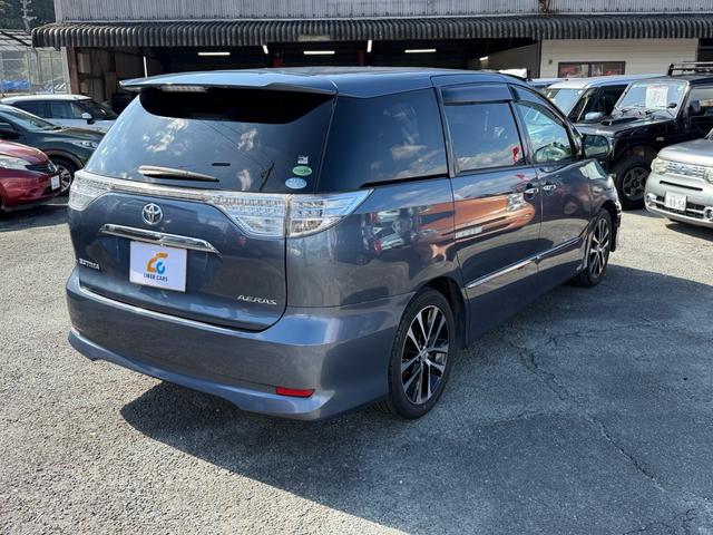 エスティマ アエラス プレミアムエディション ナビ フルセグ バックカメラ Bluetoothオーディオ 両側電動スライドドア パワーシート ETC オットマン CD&DVD ステアリングリモコン オートライト フォグランプ HID スマートキー(5枚目)