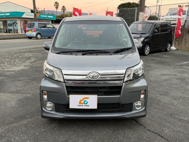 ムーヴ カスタム　Ｘリミテッド　後期型　ナビ　テレビ　バックカメラ　ＣＤ再生　フォグランプ　アイドリングストップ　スマートアシスト　オートライト　ＥＴＣ　スマートキー　純正アルミホイール　車検整備付２年　ボディコーティング付　ＡＢＳ（2枚目）