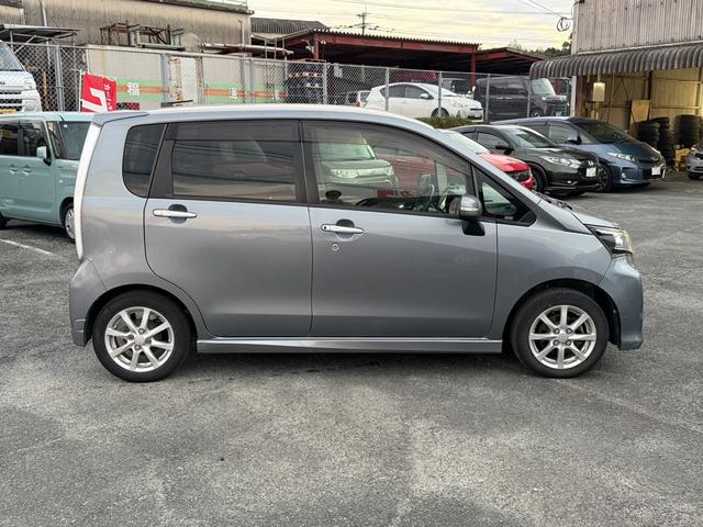 ムーヴ カスタム　Ｘリミテッド　後期型　ナビ　テレビ　バックカメラ　ＣＤ再生　フォグランプ　アイドリングストップ　スマートアシスト　オートライト　ＥＴＣ　スマートキー　純正アルミホイール　車検整備付２年　ボディコーティング付　ＡＢＳ（4枚目）