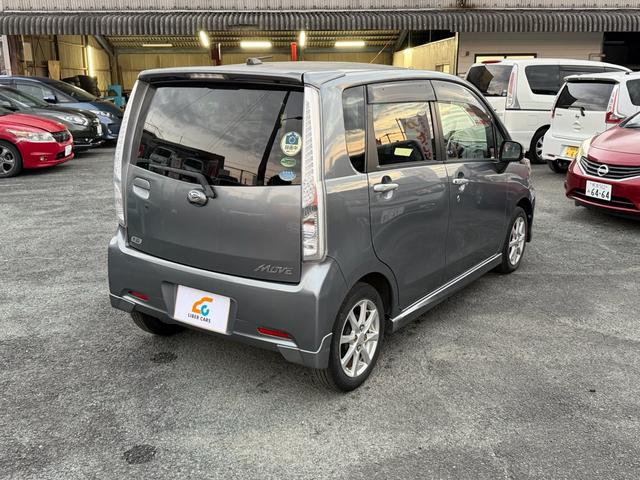 ムーヴ カスタム　Ｘリミテッド　後期型　ナビ　テレビ　バックカメラ　ＣＤ再生　フォグランプ　アイドリングストップ　スマートアシスト　オートライト　ＥＴＣ　スマートキー　純正アルミホイール　車検整備付２年　ボディコーティング付　ＡＢＳ（5枚目）